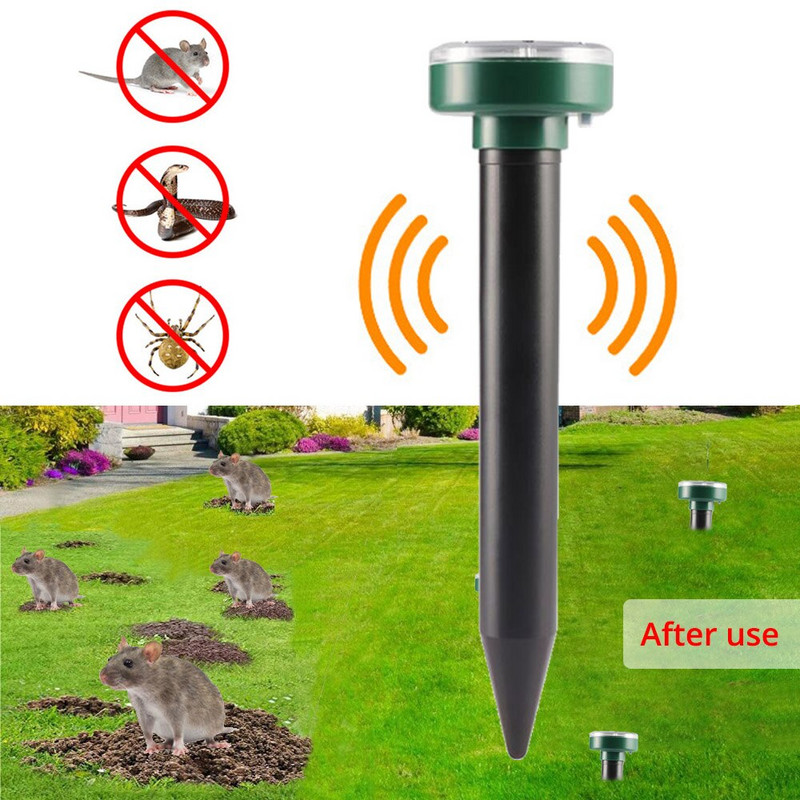 Saulės ultragarso elektroninės pelės atbaidiklis gyvačių atbaidiklis vabzdžių atbaidiklis didelės galios vibracija ultragarsinis viešbutis Garden Farm