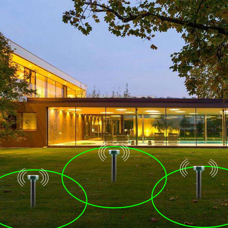 Saulės ultragarso elektroninės pelės atbaidiklis gyvačių atbaidiklis vabzdžių atbaidiklis didelės galios vibracija ultragarsinis viešbutis Garden Farm