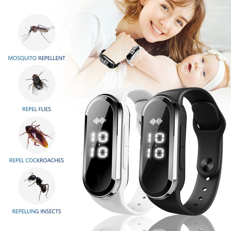 Brățară împotriva țânțarilor, cu ultrasunete, în aer liber, brățări universale anti-țânțari, pentru adulți, copii, copii