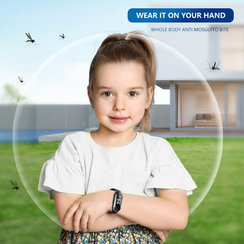 Brățară împotriva țânțarilor, cu ultrasunete, în aer liber, brățări universale anti-țânțari, pentru adulți, copii, copii
