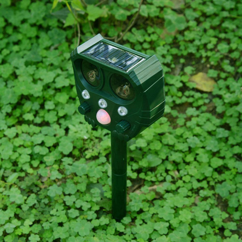 Lauko žiurkėms atbaidantis saulės ultragarsinis atbaidiklis, atbaidantis nuo kenkėjų, atbaidymo įtaisas, gaudyklė Sodo pelė lauko kenkėjų ultragarsas R3F1