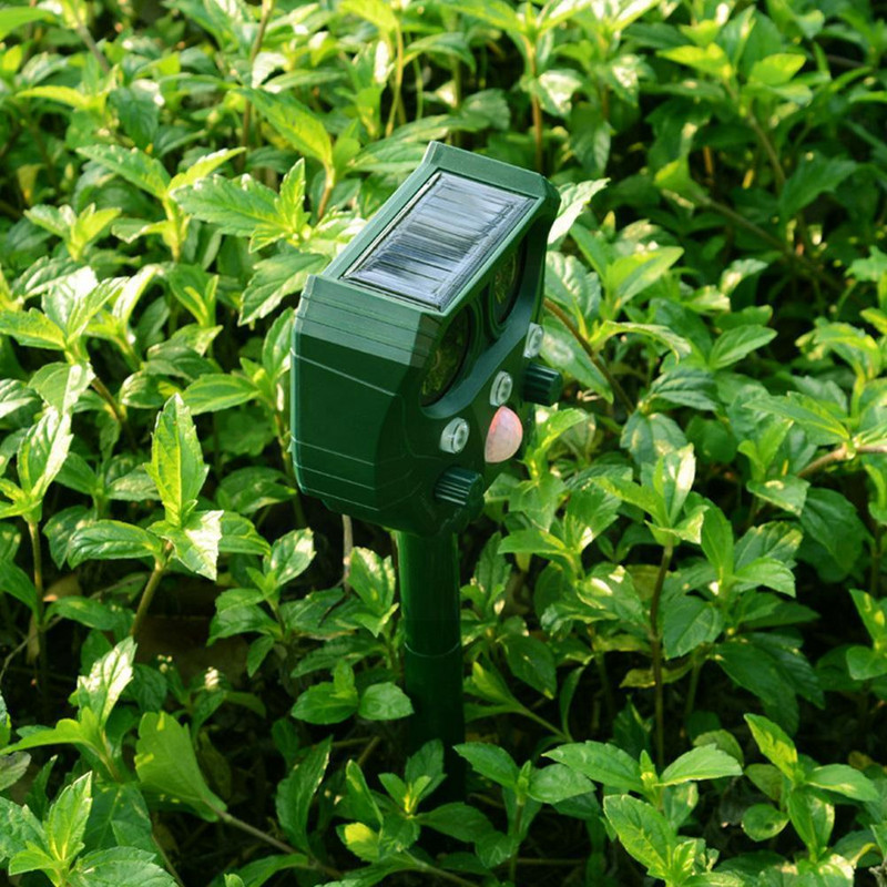 Lauko žiurkėms atbaidantis saulės ultragarsinis atbaidiklis, atbaidantis nuo kenkėjų, atbaidymo įtaisas, gaudyklė Sodo pelė lauko kenkėjų ultragarsas R3F1