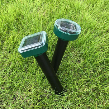 Solar Powered Ultrasonic Mouse Mole Pest Rodent with Light Lamp Light LED Outdoor Repeller Yard Repeller Yard Repelle Z5Y4