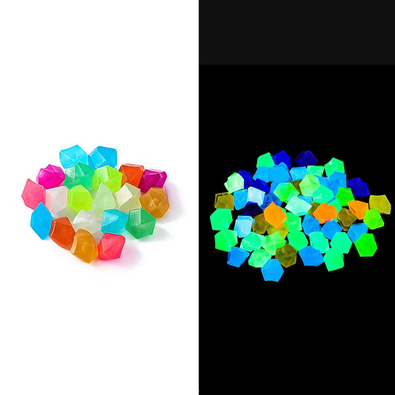 300/500 vnt sodo puošmena Šviečiantys akmenys tamsoje šviečiantys lauko kiemo vejos tako dekoras Akvariumas Akvariumas Akvariumas Akmenukai 1000