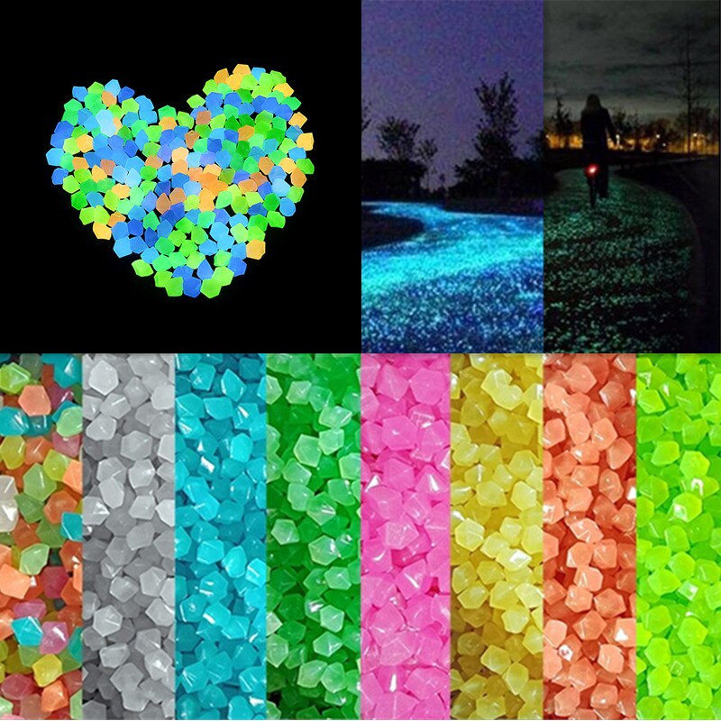 300/500 vnt sodo puošmena Šviečiantys akmenys tamsoje šviečiantys lauko kiemo vejos tako dekoras Akvariumas Akvariumas Akvariumas Akmenukai 1000