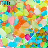 50/100/200 vnt Šviečiantys žėrintys akmenukai Akmenys Uolos patalpų lauko dekoracijoms Sodas Veja Kiemas Vazoninis augalas Gėlynas Žuvys