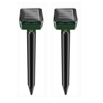 2/4 vnt Saulės kurmis atbaidantis ultragarsinis lauko varomas garsinis atgrasymo priemonė – kurmių kamštelis, gąsdintuvas, skirtas vejos sodui ir kiemo namams