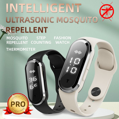 Ultrasonic Mosquito Repellent Bracelet For Adults Outdoor Mosquito Repeller Garden Anti Mosquito Wristband Watch For Garden