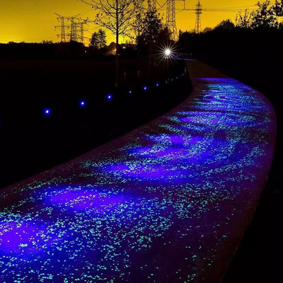 1000db világító kövek a sötét sziklákban kerti dekorációhoz kültéri udvar gyep ösvény kavicsos akvárium dekoráció