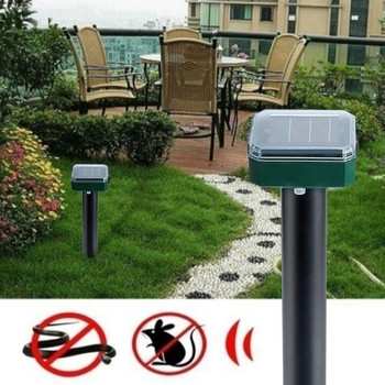 10 Pack Outdoor Solar Ultrasonic Pest Repeller Snake Repeller for Lawn Garden Courtyard Farm Hot