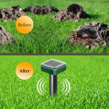 10 Pack Outdoor Solar Ultrasonic Pest Repeller Snake Repeller for Lawn Garden Courtyard Farm Hot