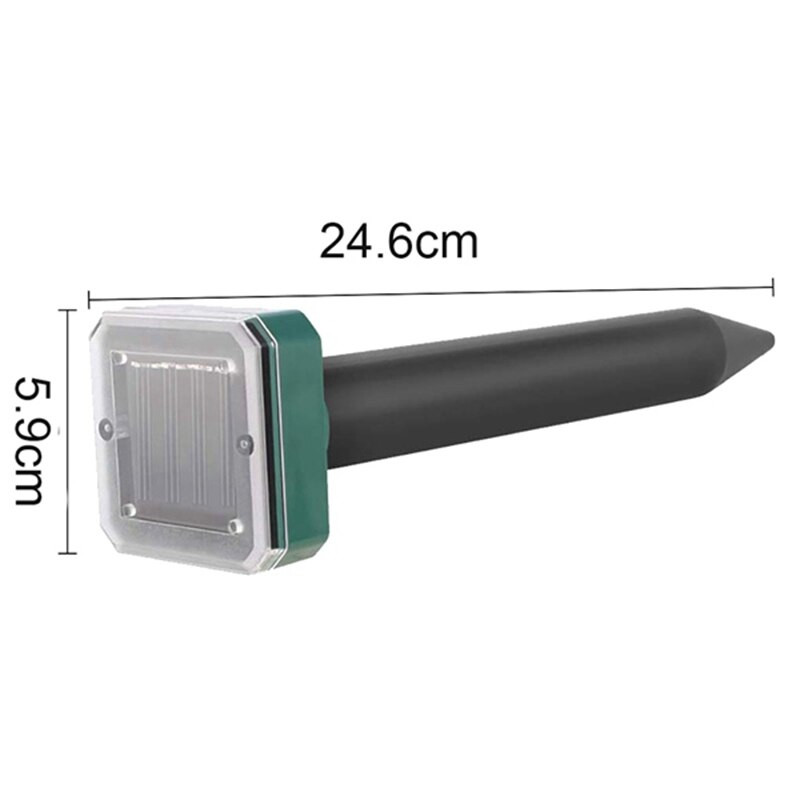 6 buc Repelent de șarpe cu energie solară pentru exterior, Repelent de șarpe cu ultrasunete, Repelent de șarpe solar pentru exterior, Șarpe electronic