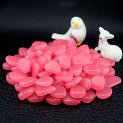 100/200/300 vnt. Šviečiantys tamsoje akmenys Švytintys akmenys Fluorescentiniai šviesūs akmenukai Šviečiantys akmenys akvariumo sodo dekoravimui