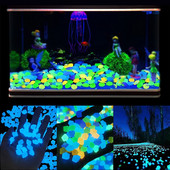 300 vnt sodo dekoras Šviesūs akmenys šviečiantys akmenys tamsoje šviečiantys dervos akmenys lauko žuvų bako dekoras Sodo kiemo dekoras