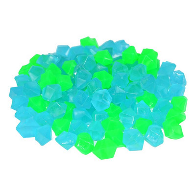 300 бр./торба Светещи камъчета, светещи в тъмната градинска камъчета, светещи камъни за пешеходни пътеки, морава, двор, градински декор, светещи камъни