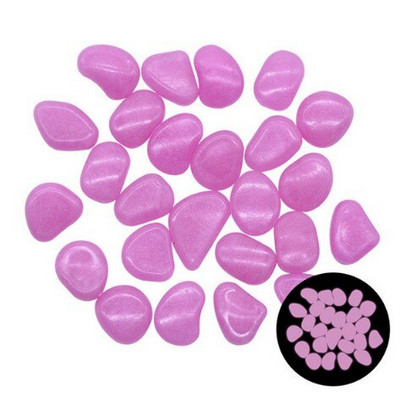 100vnt sodo dekoras Šviečiantys akmenys tamsoje šviečiantys dekoratyviniai akmenukai lauko akvatorijos dekoravimas akmenukų uolų akvariumo mišinio spalva