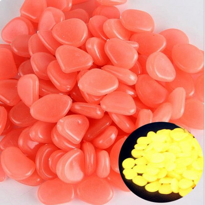 Šviečiantys akmenys šviečia tamsoje Akmenukai Švytintys akmenys lauko takams Namų sodo kiemo dekoras Žuvų rezervuaro akmenukai