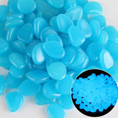 Šviečiantys akmenys šviečia tamsoje Akmenukai Švytintys akmenys lauko takams Namų sodo kiemo dekoras Žuvų rezervuaro akmenukai