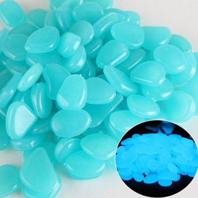 Šviečiantys akmenys šviečia tamsoje Akmenukai Švytintys akmenys lauko takams Namų sodo kiemo dekoras Žuvų rezervuaro akmenukai