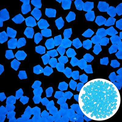 300db 14mm-es világító sötétben kavics izzó kövek kültéri kert dekoráció akvárium akvárium sétányok gyep ösvény terasz dekoráció