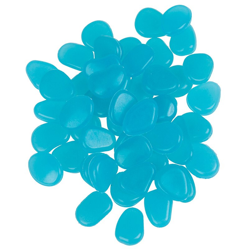 50 tk. Pimedas aias helendavad kivikesed helendavad kivid jalutuskäikude kivid Aiatee siseõu Muru Aiaõue kaunistus Helendavad kivid