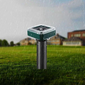 2 τμχ Solar Ultrasonic LED Repeller Snake Repeller Mole Electronic Snake Repeller For Garden Yard Farm, etc