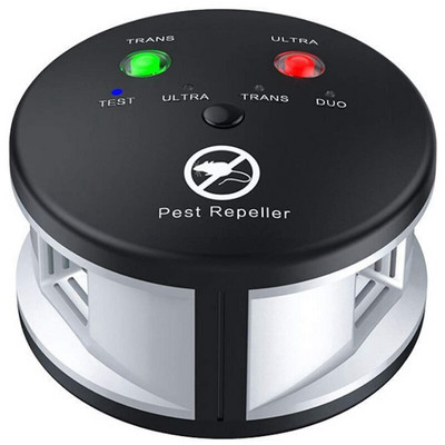 Ultra Sonic Mouse Repell-Ent, Electronic Rodent Repell-Er, 360-градусов контрол на множество вредители 3 In1 Pressure Wave
