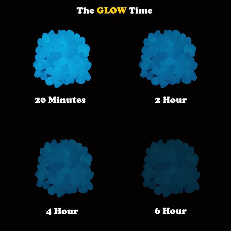 Daugiaspalviai švytintys akmenukai sodo dekoras Šviečiantys akmenys Tamsūs dekoratyviniai akmenukai Lauko Akvariumas Akvariumas Akvariumas Akvariumas