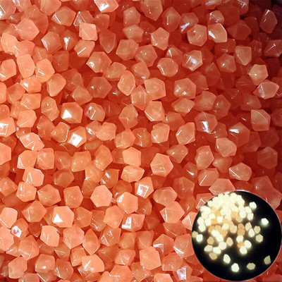 500 vnt. sodo puošmena akmenukai šviečiantys akmuo tamsoje Dekoratyviniai akmenukai lauko akvariumo apdaila