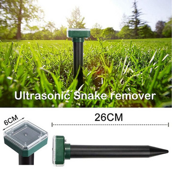 2 τμχ Solar Ultrasonic LED Repeller Snake Repeller Mole Electronic Snake Repeller For Garden Yard Farm, etc
