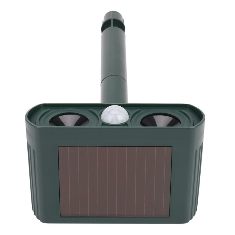 1 db napelemes macskariasztó, kettős ultrariasztó kerti állatkerő