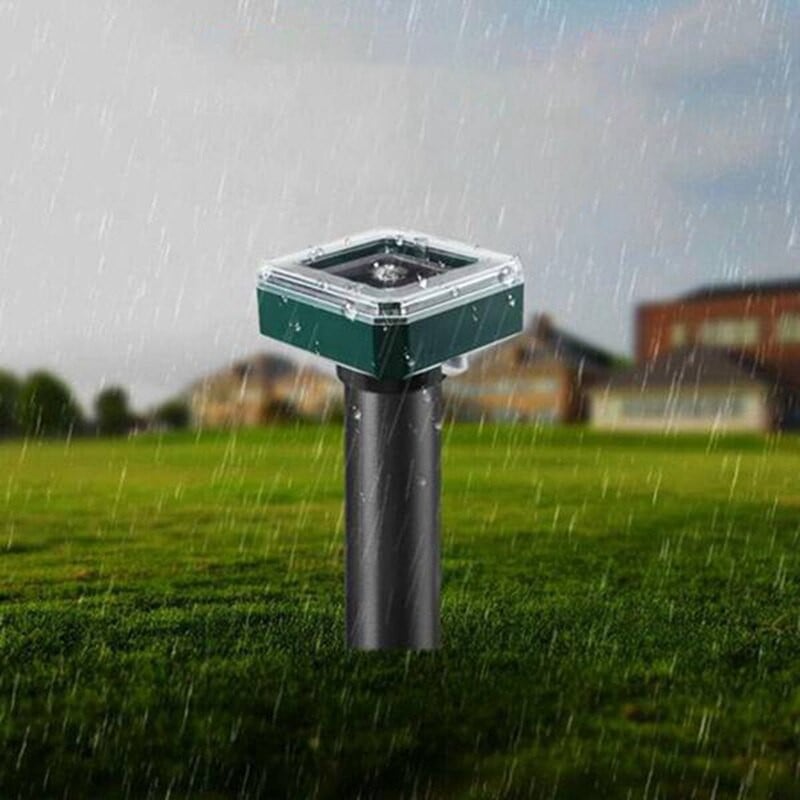 Praktický 2 ks solárny ultrazvukový LED vibračný odpudzovač hadov, elektronický odpudzovač hadov, záhrada, dvor, farma atď.