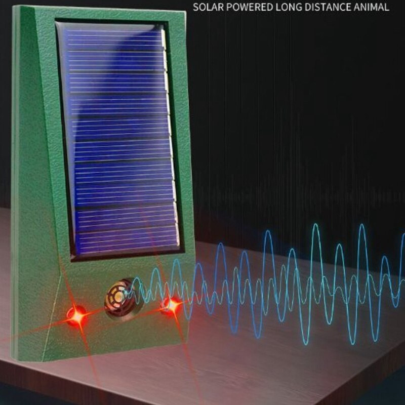 Ultrazvukový repelent proti hmyzu, hmyzu, škodcom, psom, myšiam, vtákom, mačkám, švábom, blikajúcim červeným svetlom, ktorý odháňa vlka