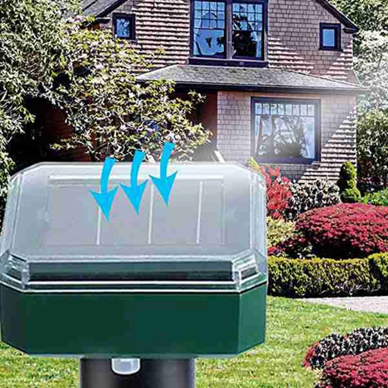 8 ks vonkajší solárny ultrazvukový vibračný odpudzovač hadov, elektronický odpudzovač hadov, záhrada, dvor, farma atď.