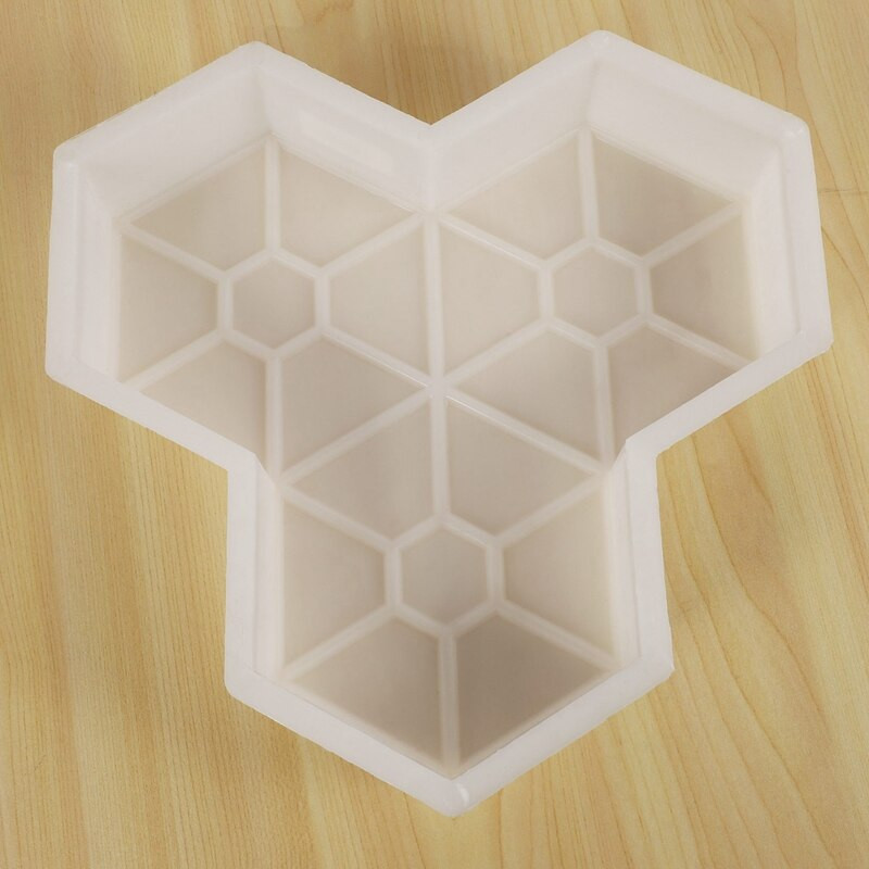 4 buc. matriță pentru trasee din beton din frunze de arțar, manual, din plastic, pentru pavaj, matrițe pentru pavaj, curți, pătrat