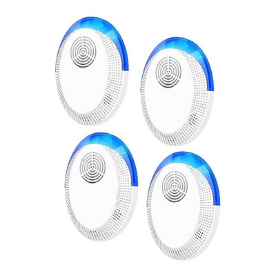 4-balenie ultrazvukových odpudzovačov škodcov, elektronický odpudzovač škodcov, zapojený do zásuvky, bezpečný pre deti a domáce zvieratá, zástrčka US