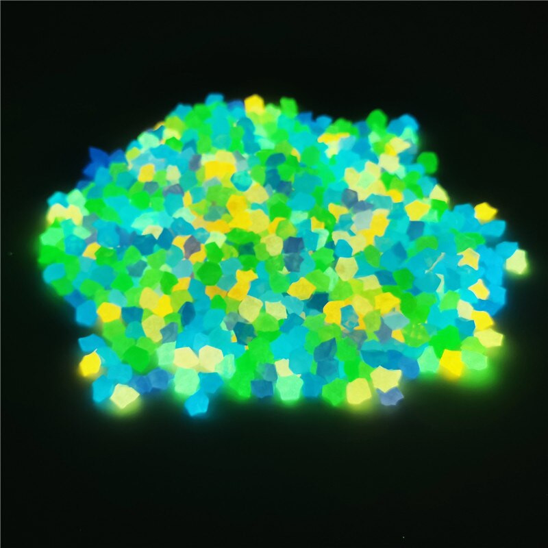 800vnt žvirgždo sodo puošmena Šviečiantis akmuo žėrintis juodas dekoravimas akmenukas lauko akvariumo akvariumo apdaila 8-10mm