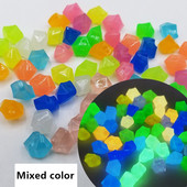 300 buc/pachet decor de grădină Pietre luminoase Pietricele fluorescente care strălucesc în întuneric roci pentru decorarea acvariului în aer liber pentru acvariu