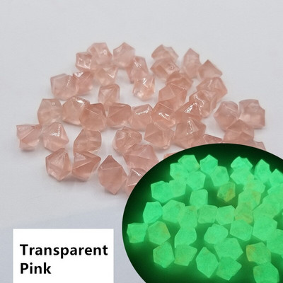 300 buc/pachet decor de grădină Pietre luminoase Pietricele fluorescente care strălucesc în întuneric roci pentru decorarea acvariului în aer liber pentru acvariu