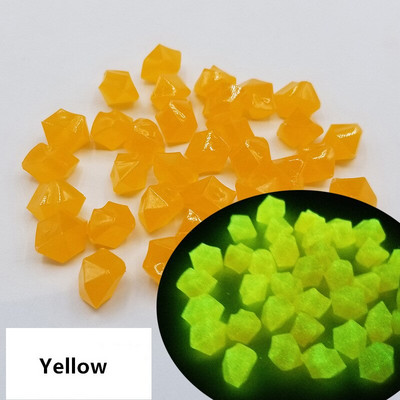 300 buc/pachet decor de grădină Pietre luminoase Pietricele fluorescente care strălucesc în întuneric roci pentru decorarea acvariului în aer liber pentru acvariu