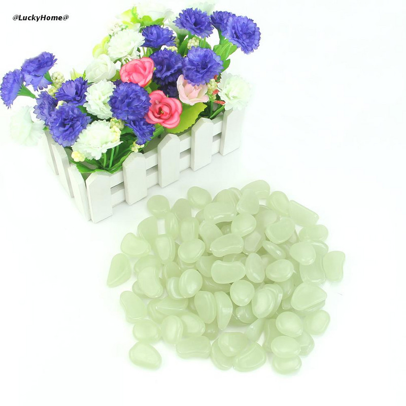 11UA 100 KS Svietiace v tme Kamene Oblázky Skalné AKVÁRIUM Záhradná dekorácia do cesty