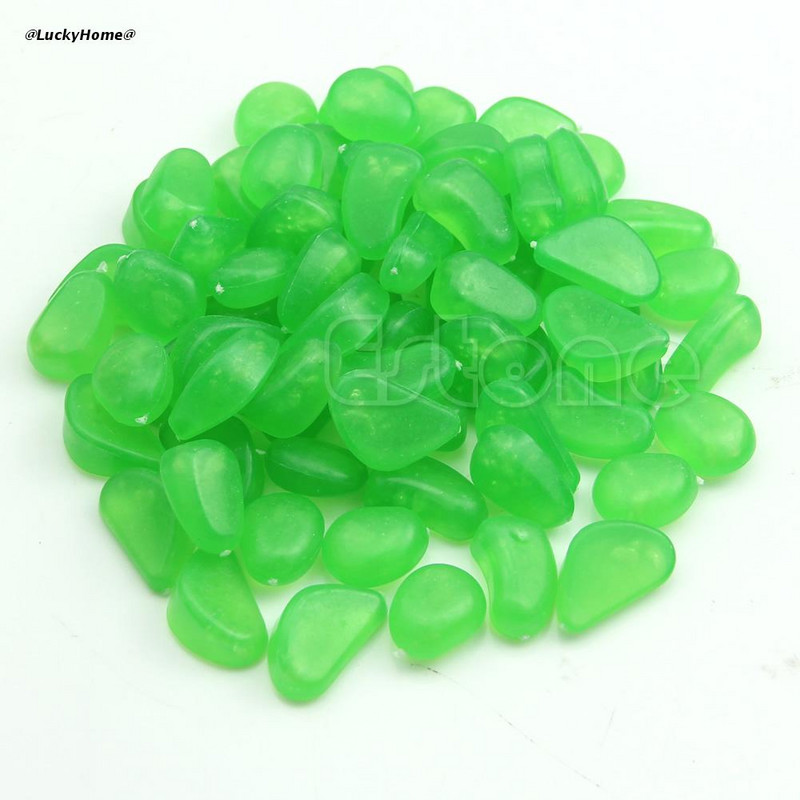 11UA 100 KS Svietiace v tme Kamene Oblázky Skalné AKVÁRIUM Záhradná dekorácia do cesty