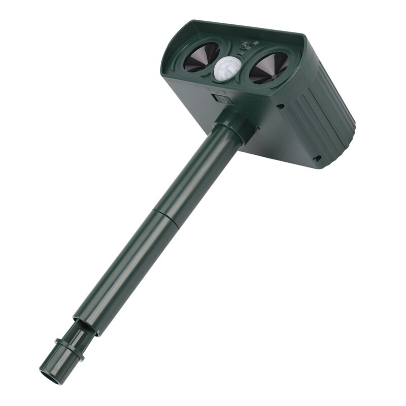 3PCS Solárny repelent na mačky, plašič, dvojitý ultra odstrašujúci záhradný prenasledovateľ zvierat