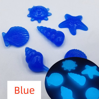 RBCFHl 40-800 ks Farebné svietiace hviezdice ulity Shed svietiace v tme kamene Dekoratívne záhradné akvárium Akvárium