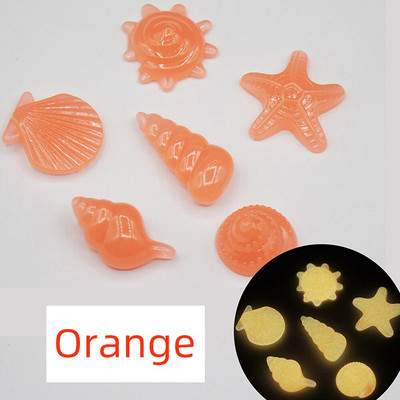 RBCFHl 40-800 ks Farebné svietiace hviezdice ulity Shed svietiace v tme kamene Dekoratívne záhradné akvárium Akvárium