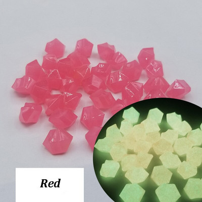 100 vnt. sodo dekoras Šviečiantys akmenys tamsoje šviečiantys dekoratyviniai akmenukai akmenukai uolienos lauko akvariumo dekoracijos