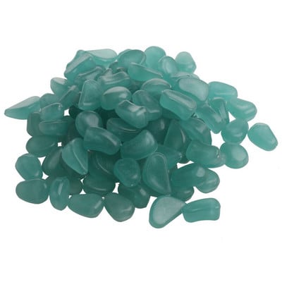 100 ks svietiace v tme kamene, kamienky, skaly, akvárium, záhradná dekorácia do cesty