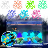 300/500 ks Vonkajšie záhradné dekorácie Kamene Svietiace v tme Dekoratívne kamienky Svetelné akvárium Dekorácia