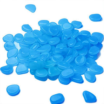 Pietricele de grădină strălucitoare în întuneric de 100/300 de buc pentru rezervor de pește, acvariu, jardiniere de grădină, canal de amenajare a teritoriului, pietriș strălucitor, pietriș decor