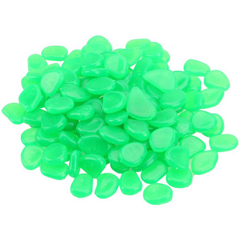 Glow in the Dark Garden Pebbles for Walkway Aquarium Garden Yard 100 Piece/Pack Luminous Stones Artificial Glowing Stones Rock